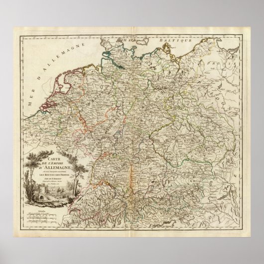 Europas Postwege Poster (Vorne)