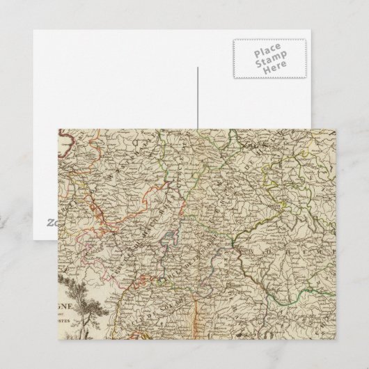 Europas Postwege Postkarte (Vorne/Hinten)