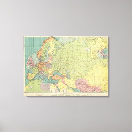 Europas Überland, Seeverkehr Leinwanddruck (Vorderseite)