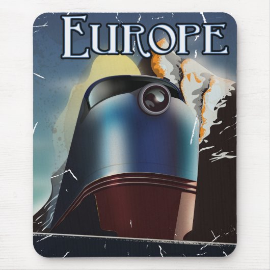 Europaurlaub-Reiseposter Mousepad (Vorne)