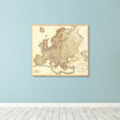 Europe Atlas Map Leinwanddruck (Insitu (Holzboden))