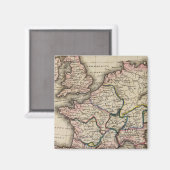 Europe Atlas Map Magnet (Vorderseite/Rückseite)