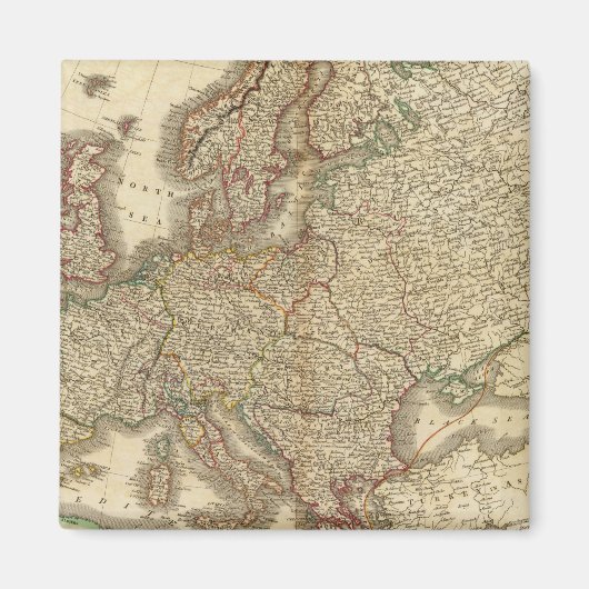 Europe Atlas Map Magnet (Vorne)