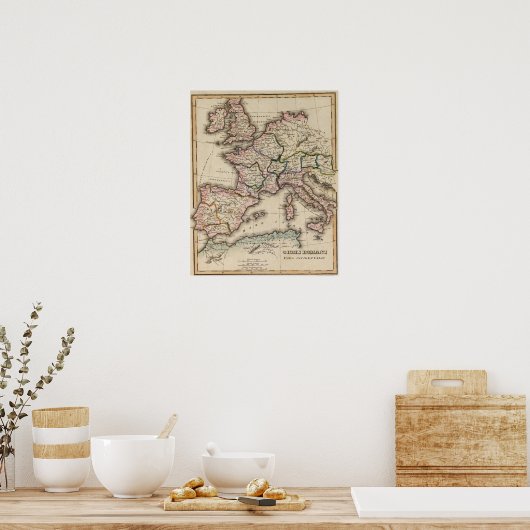 Europe Atlas Map Poster (Küche)