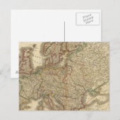 Europe Atlas Map Postkarte (Vorne/Hinten)