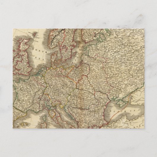 Europe Atlas Map Postkarte (Vorderseite)