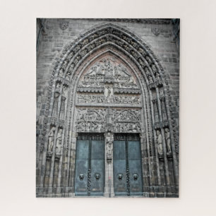 Europe Church Doors-Nurenberg Deutschland-16x20-52 Puzzle