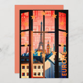 Europe Feiertagskarte (Vorne/Hinten)