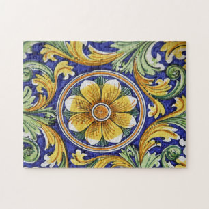 Europe, Italy, Sicily, Taormina. Traditional 4 Puzzle