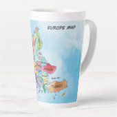 Europe Map Milchtasse (Rechte Ecke)