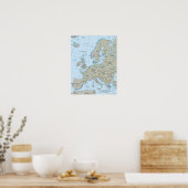 Europe Map Poster (Küche)