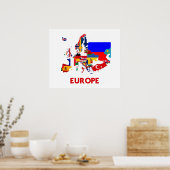 EUROPE MAP POSTER (Küche)