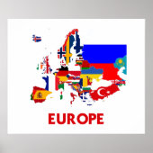 EUROPE MAP POSTER (Vorne)