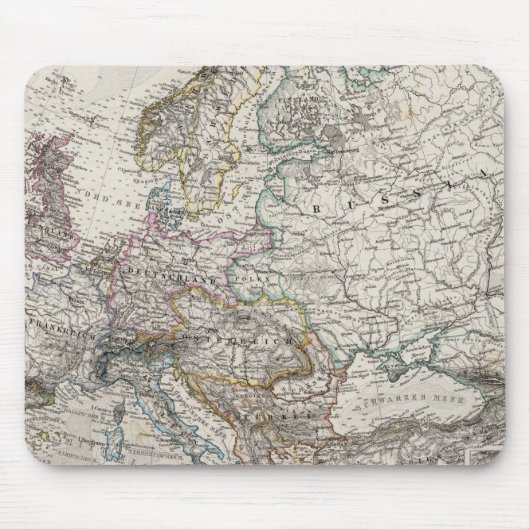 Europe Map von Stieler Mousepad (Vorne)