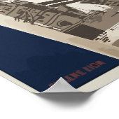 Europe Next Vintage Travel Poster (Ecke)