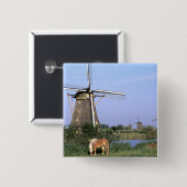 Europe, Niederlande, Zuid Holland, Kinderdijk.2 Button (Vorne & Hinten)