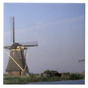 Europe, Niederlande, Zuid Holland, Kinderdijk. Fliese