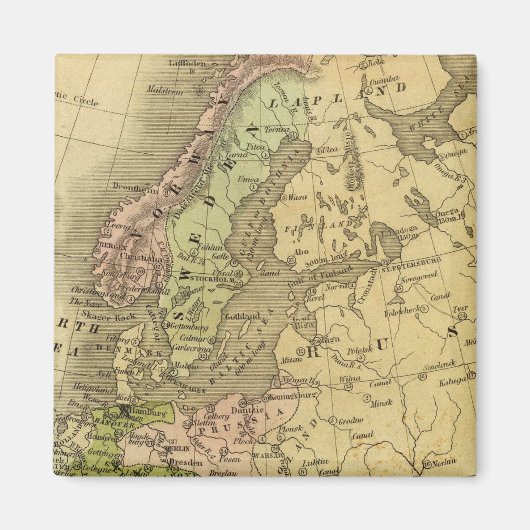 Europe Olney Map Magnet (Vorne)
