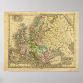 Europe Olney Map Poster (Vorne)