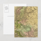 Europe Olney Map Postkarte (Vorne/Hinten)