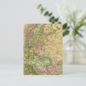 Europe Olney Map Postkarte (Stehend Vorderseite)