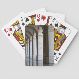 Europe, Portugal, Lisbon. Columns Of The Arcade Spielkarten