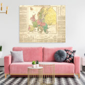 Europe Religion Atlas Karte Leinwanddruck (Insitu (Wohnzimmer))