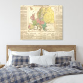 Europe Religion Atlas Karte Leinwanddruck (Insitu (Schlafzimmer))