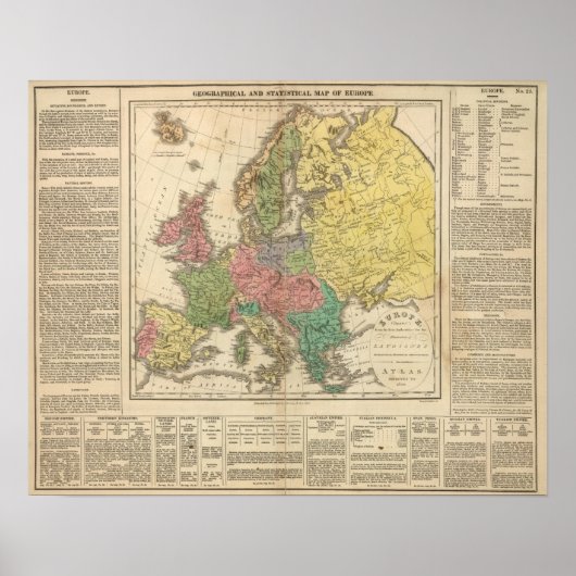 Europe Religion Atlas Karte Poster (Vorne)