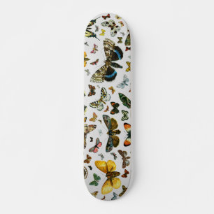 Europe’s Best-Known Butterflies and Moths Collage Skateboard