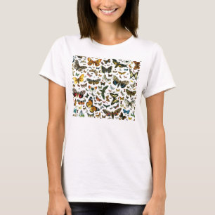Europe’s Best-Known Butterflies and Moths Collage T-Shirt