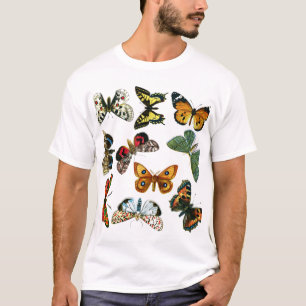 Europe’s Best-Known Butterflies and Moths Collage T-Shirt