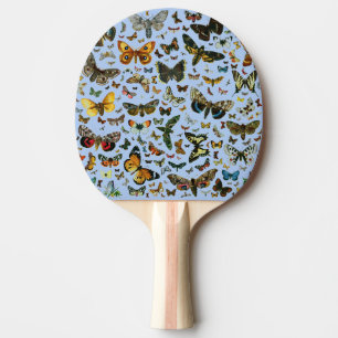 Europe’s Best-Known Butterflies and Moths Collage Tischtennis Schläger