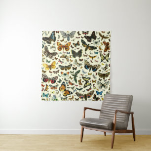 Europe’s Best-Known Butterflies and Moths Collage Wandteppich