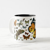 Europe’s Best-Known Butterflies and Moths Collage Zweifarbige Tasse (Vorderseite Links)