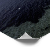 Europe, Spain, Balearics, Ibiza, Cala Salada. Poster (Ecke)