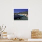 Europe, Spain, Balearics, Ibiza, Cala Salada. Poster (Küche)