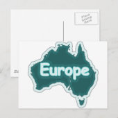 Europe? Stupid Funny Postkarte (Vorne/Hinten)