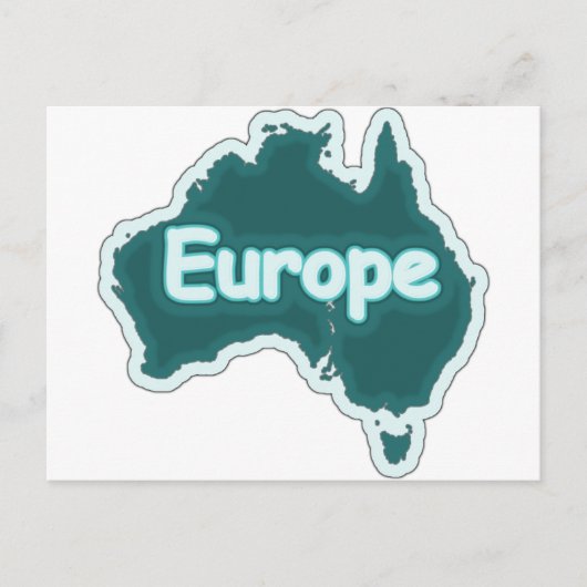 Europe? Stupid Funny Postkarte (Vorderseite)