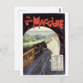 Europe Train Vintage Travel Postcard Postkarte (Vorne/Hinten)