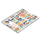 Europe Travel Journal für Kinder Notizblock (Linke Seite)