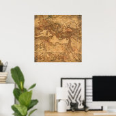 Europe Vintage Map Poster (Heimbüro)
