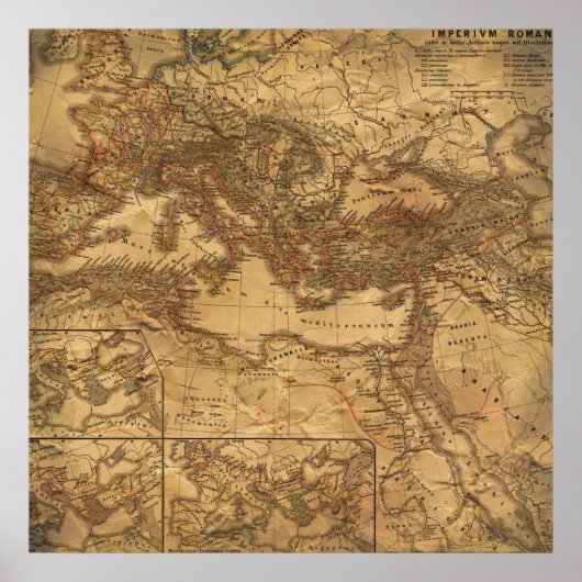 Europe Vintage Map Poster (Vorne)