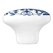 European Acanthus Blätter Tile Keramikknauf (Seitenansicht)