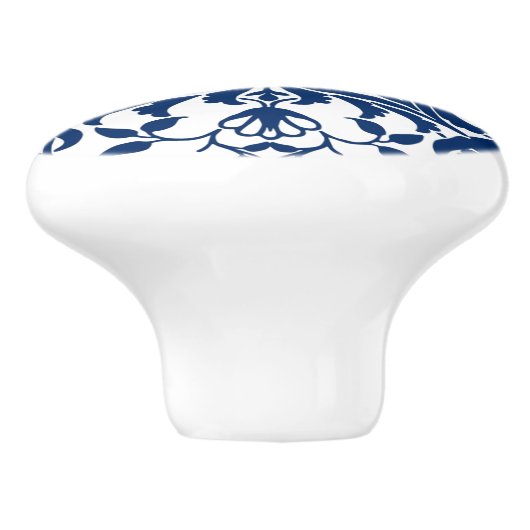 European Acanthus Blätter Tile Keramikknauf (Seitenansicht)