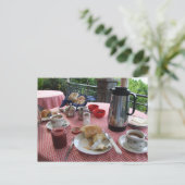 European Breakfast Postcard Postkarte (Stehend Vorderseite)