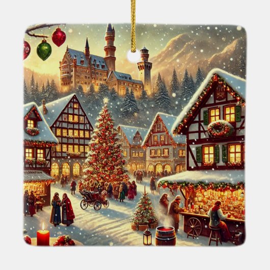 European Christmas – Nostalgic Keramikornament (Rückseite)