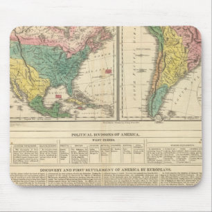 "European Discovery of America Atlas Map" Mousepad