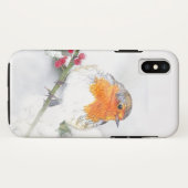 European English Robin Bird Winter Holries Case-Mate iPhone Hülle (Rückseite (Horizontal))