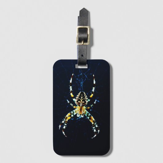 European Garden Spider bc ltcna Gepäckanhänger (Vorderseite Vertikal)